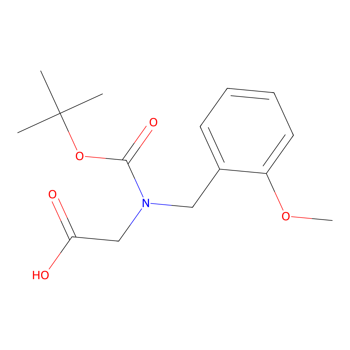 N-Boc-2-methoxybenzyl-glycine molecular structure, CAS 1182237-10-0