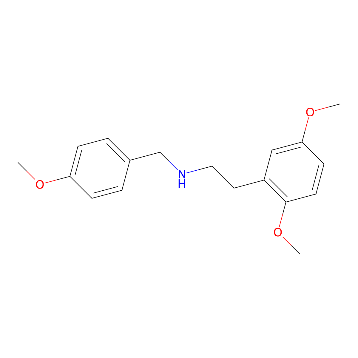 2-(2,5-Dimethoxyphenyl)-N-(4-methoxybenzyl)ethanamine molecular structure, CAS 1182252-84-1