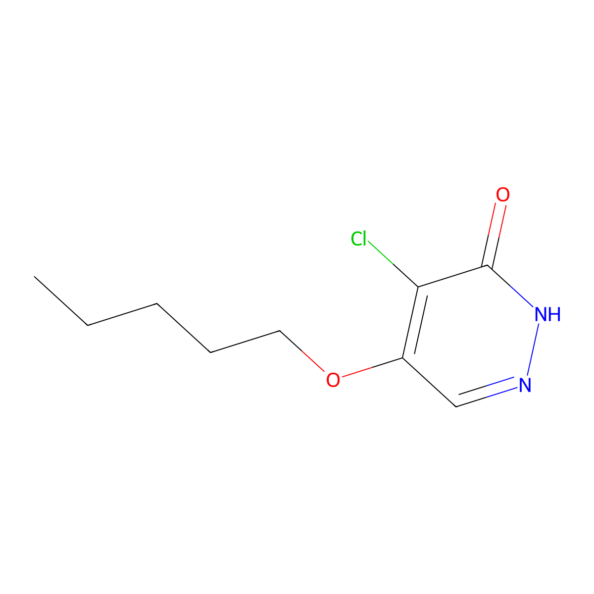 4-chloro-5-(pentyloxy)pyridazin-3(2H)-one molecular structure, CAS 1182254-38-1