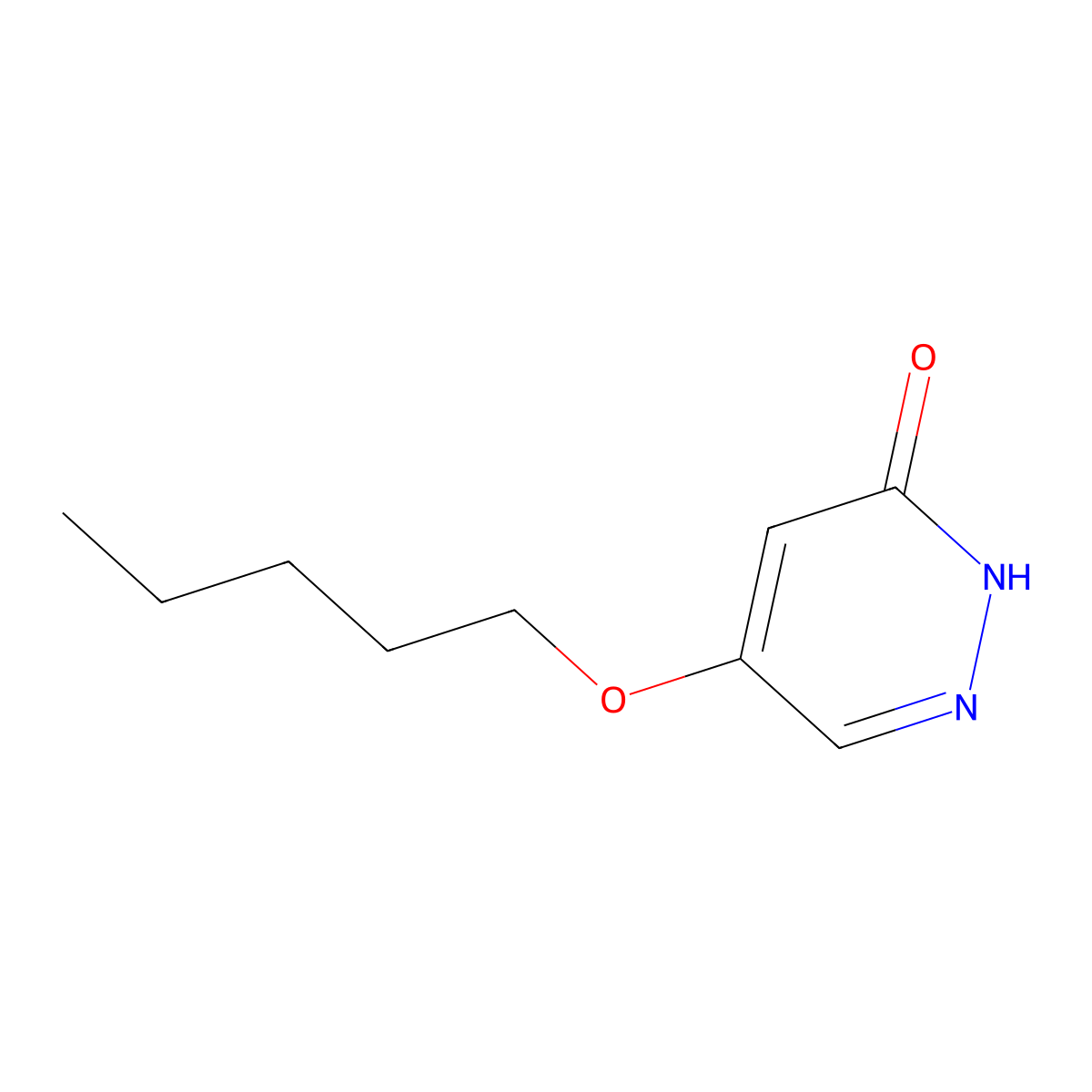 5-(pentyloxy)pyridazin-3(2H)-one molecular structure, CAS 1182254-49-4