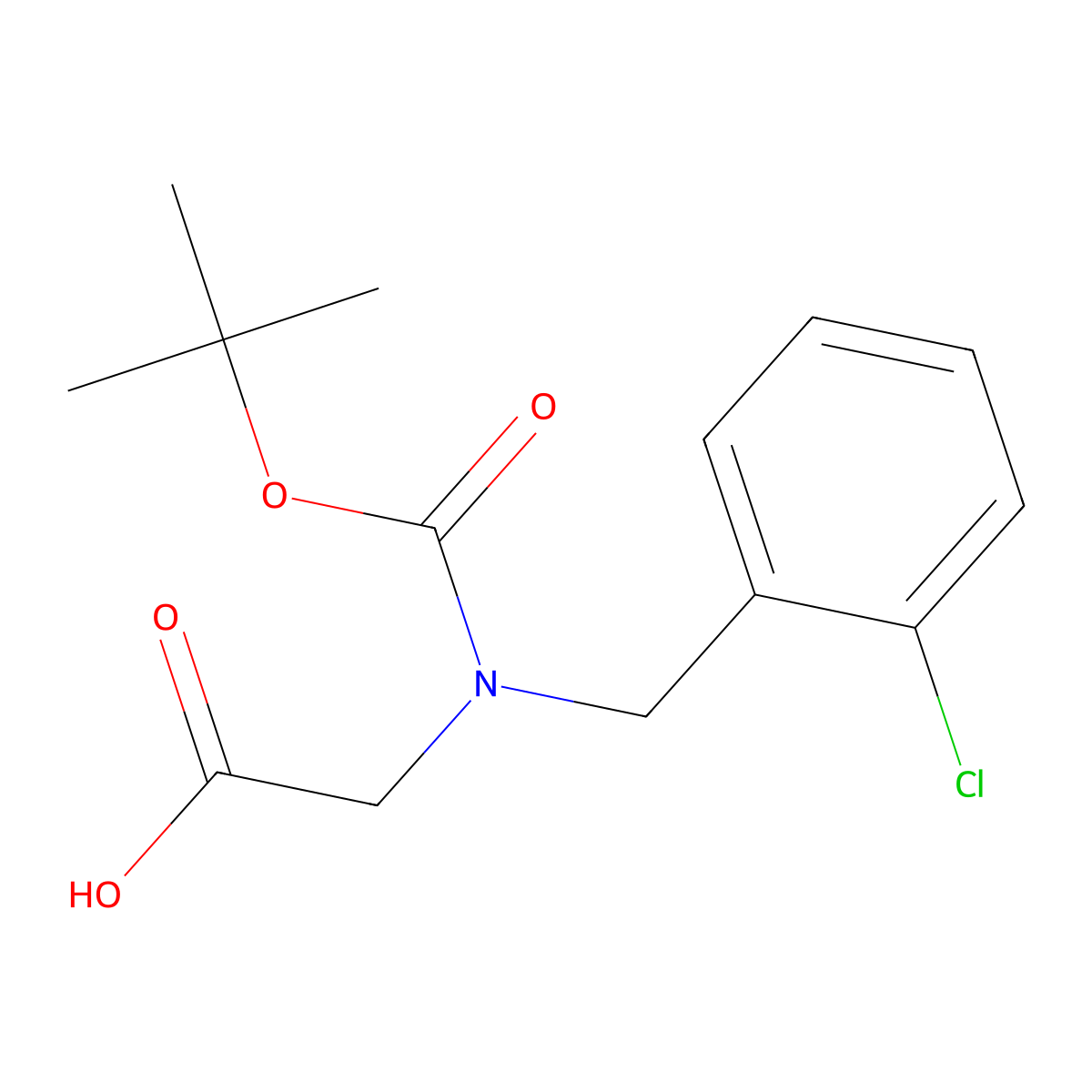 N-Boc-2-chlorobenzyl-glycine molecular structure, CAS 1182267-85-1