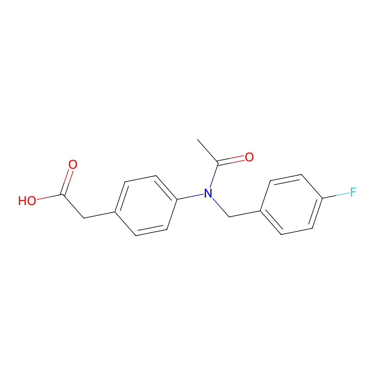 2-(4-{N-[(4-fluorophenyl)methyl]acetamido}phenyl)aceticacid molecular structure, CAS 1182273-32-0