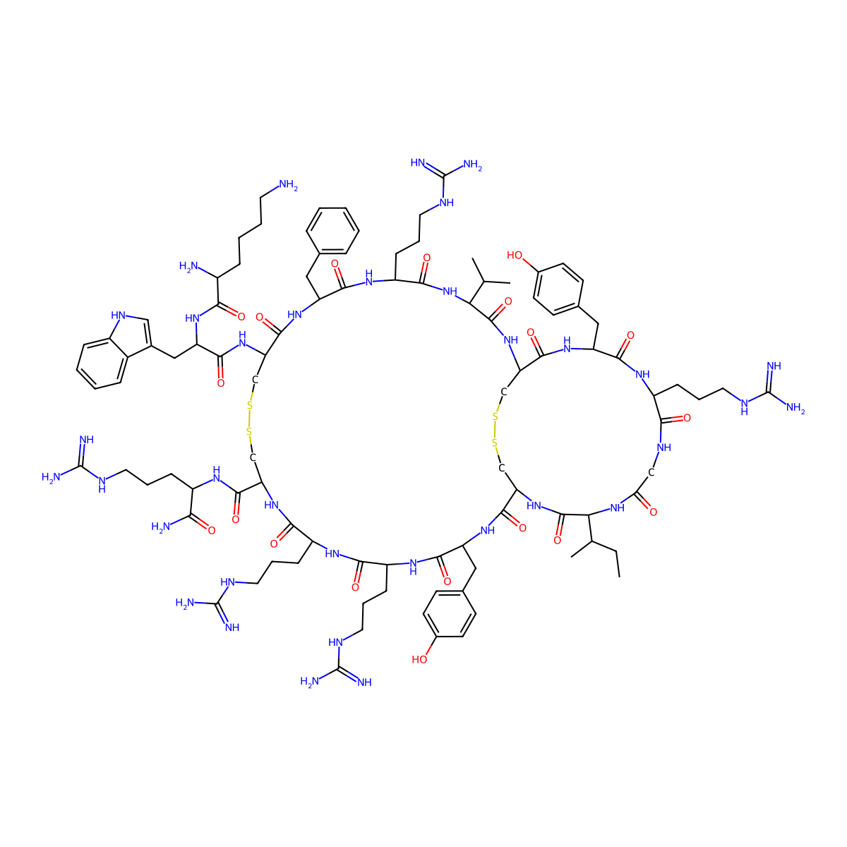tachyplesin peptide, Tachypleus tridentatus molecular structure, CAS 118231-04-2