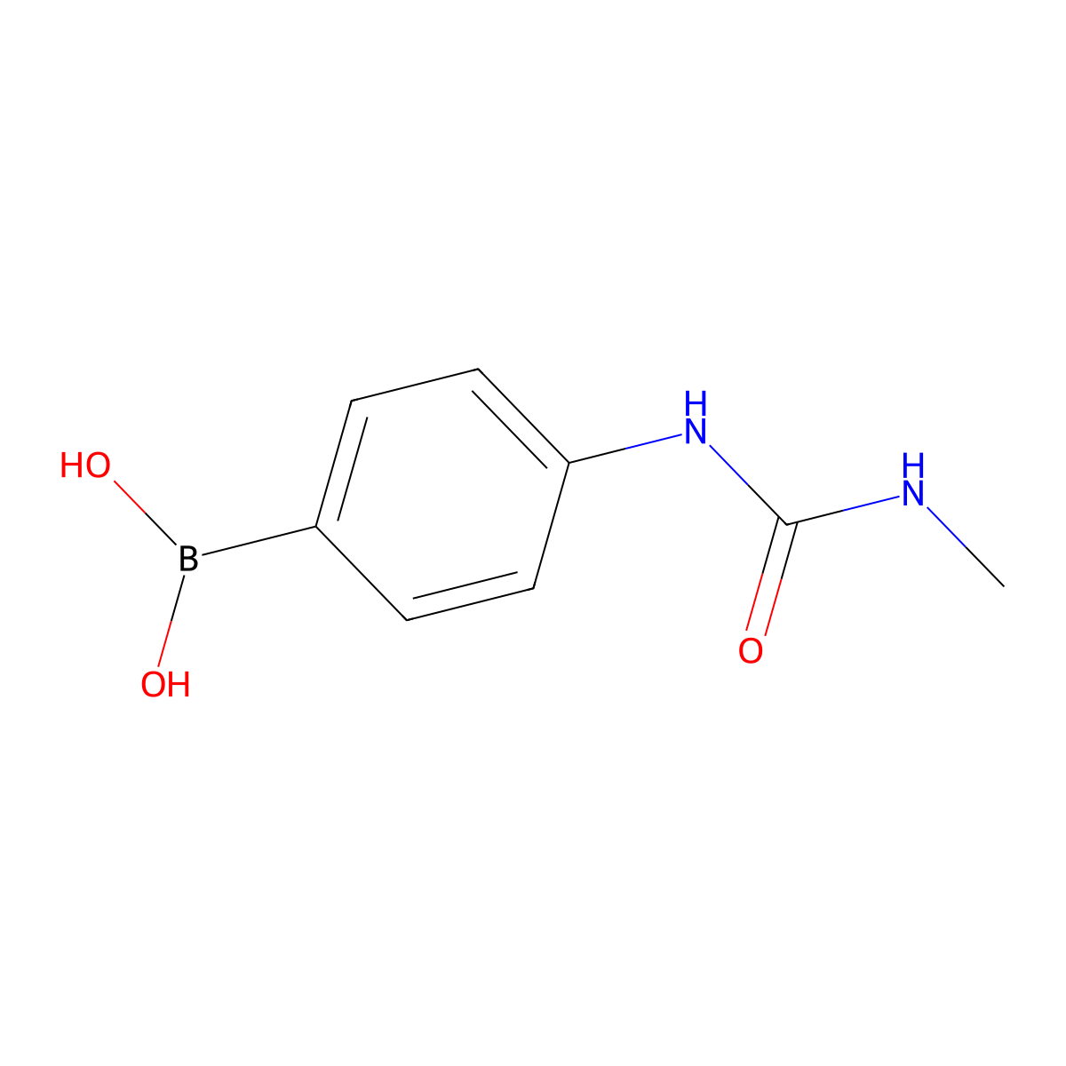 (4-(3-Methylureido)phenyl)boronic acid molecular structure, CAS 1182315-47-4