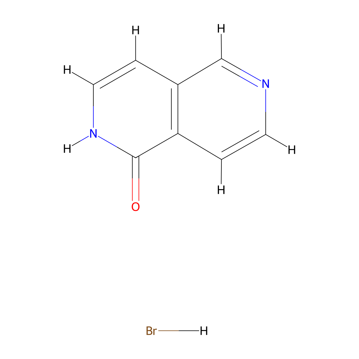 2,6-Naphthyridin-1(2H)-one hydrobromide molecular structure, CAS 1182323-46-1