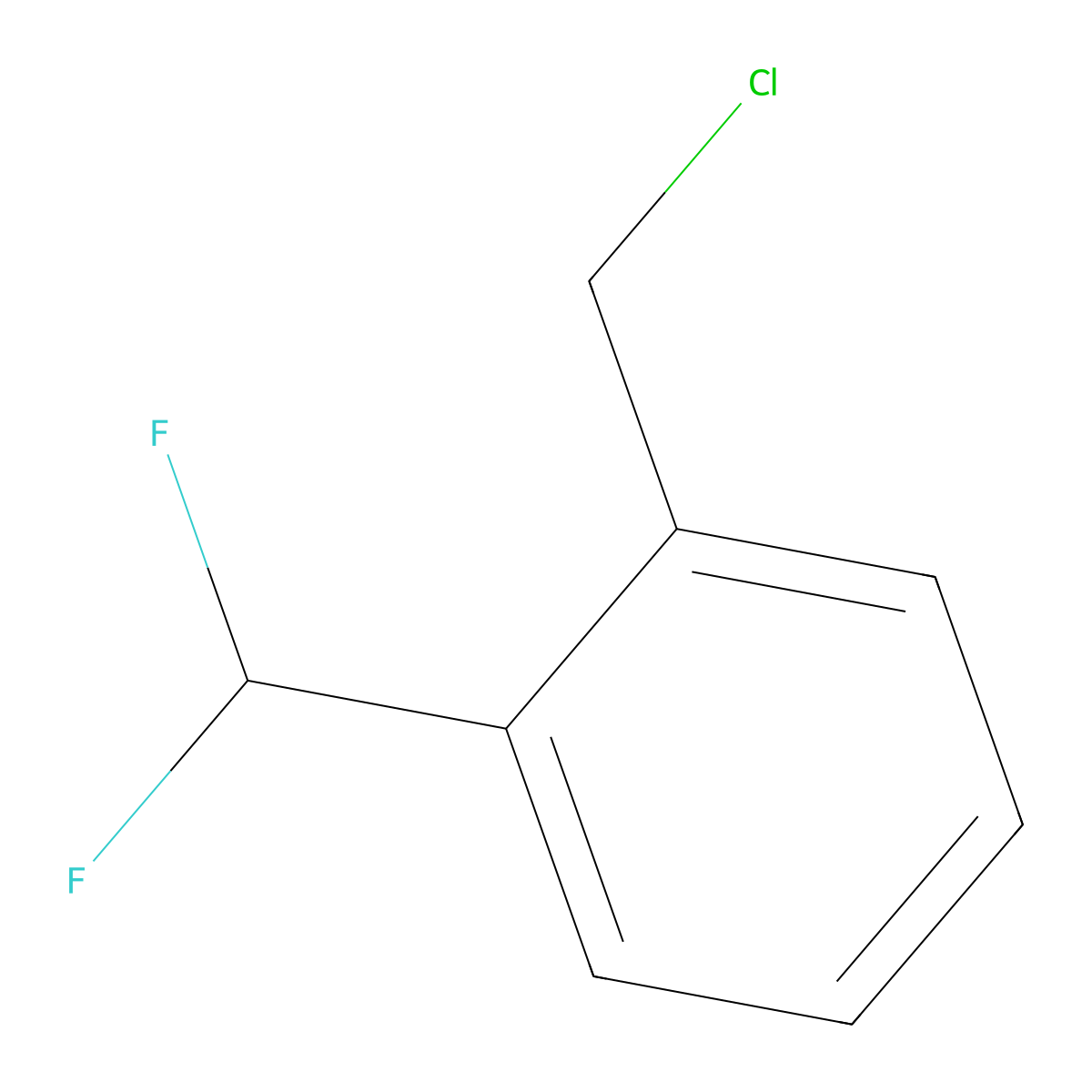 1-(Chloromethyl)-2-(difluoromethyl)benzene molecular structure, CAS 1182357-10-3