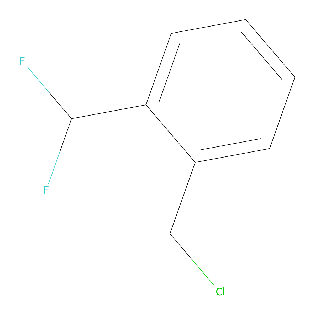 1-(Chloromethyl)-2-(difluoromethyl)benzene molecular structure, CAS 1182357-10-3