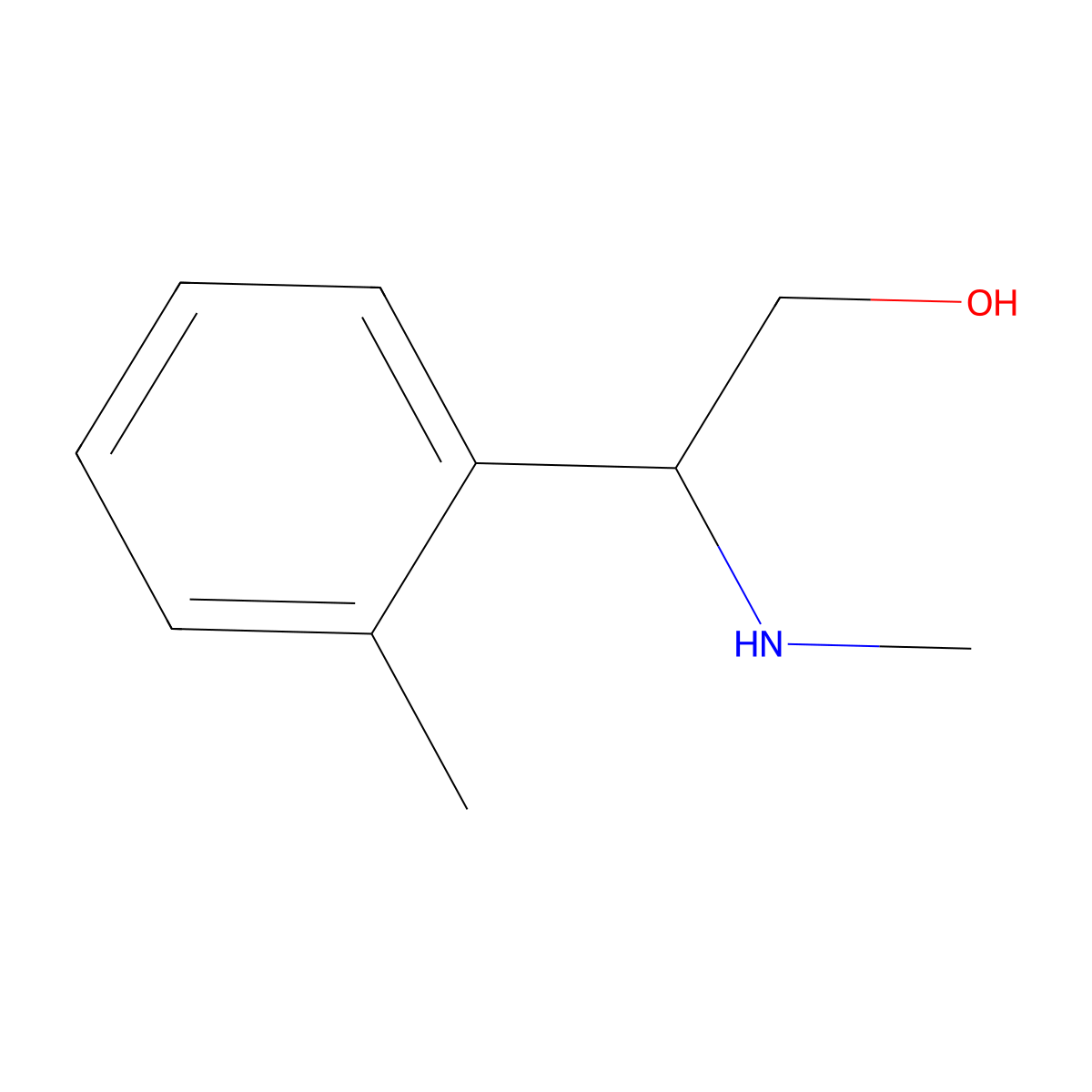 2-(Methylamino)-2-(2-methylphenyl)ethan-1-ol molecular structure, CAS 1182426-86-3