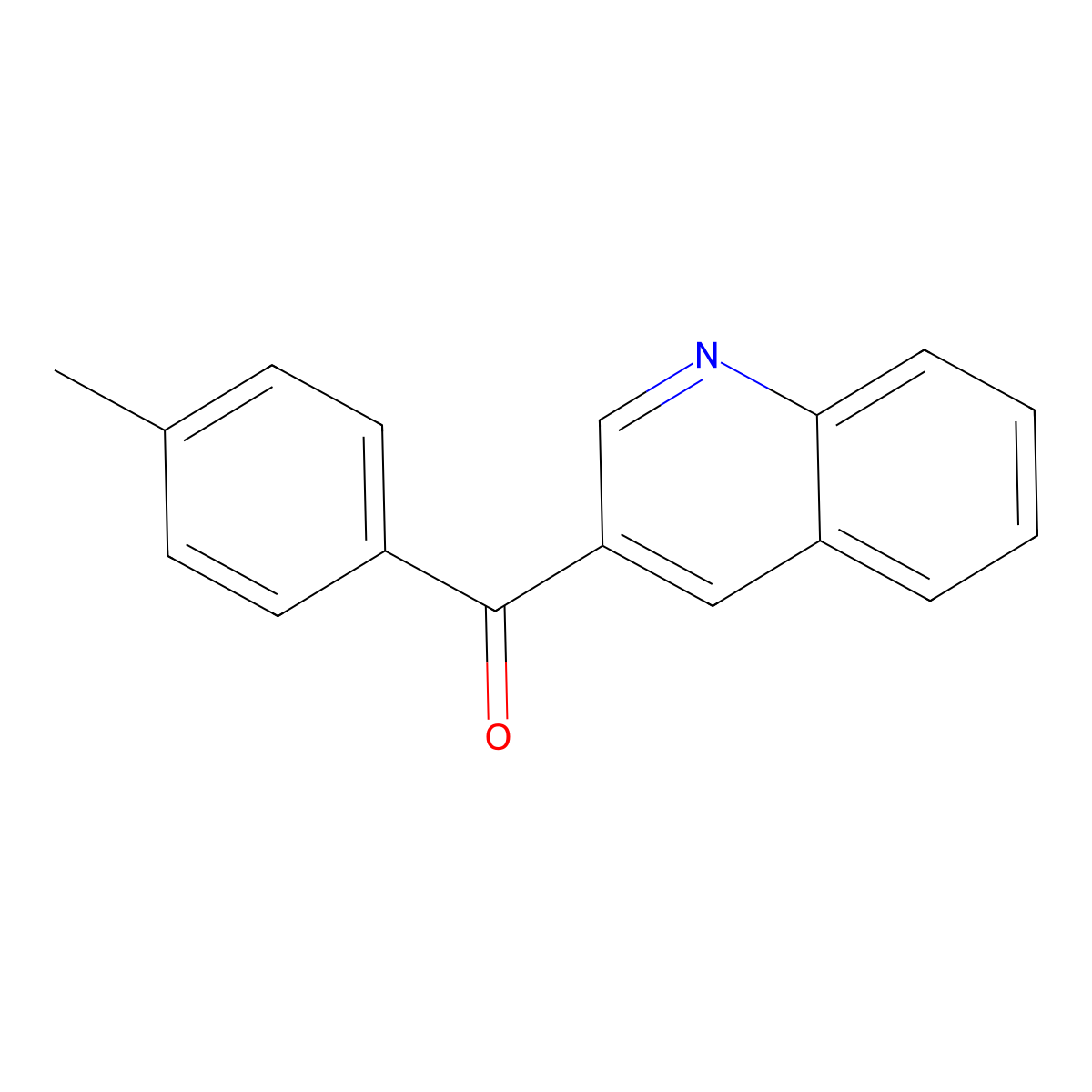 Quinolin-3-yl(p-tolyl)methanone molecular structure, CAS 1182441-50-4