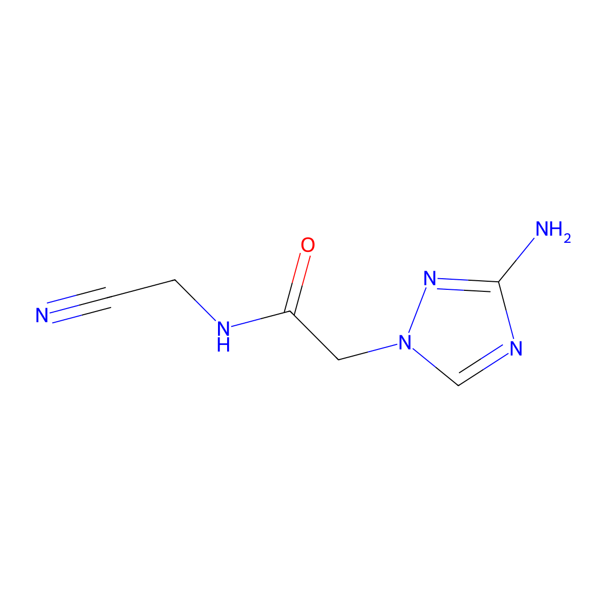 2-(3-Amino-1H-1,2,4-triazol-1-YL)-N-(cyanomethyl)acetamide molecular structure, CAS 1182447-43-3