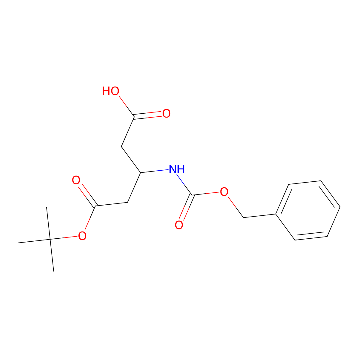 (S)-3-(((Benzyloxy)carbonyl)amino)-5-(tert-butoxy)-5-oxopentanoic acid molecular structure, CAS 118247-88-4