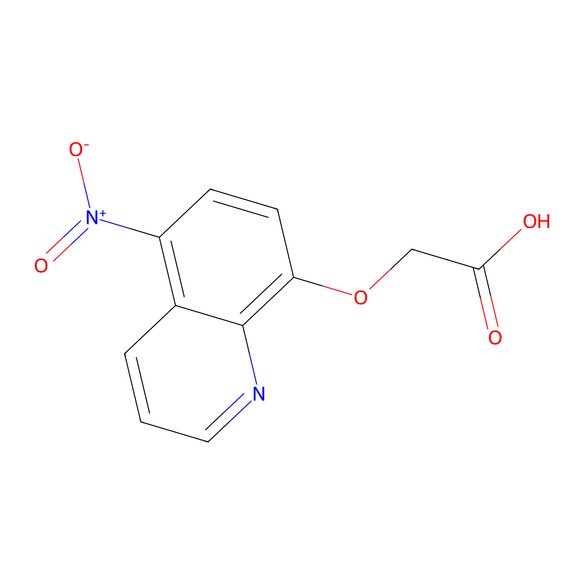 2-[(5-Nitroquinolin-8-yl)oxy]acetic acid molecular structure, CAS 118249-55-1