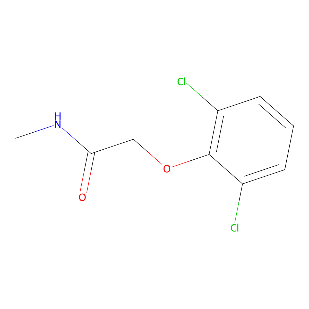2-(2,6-dichlorophenoxy)-N-methylacetamide molecular structure, CAS 1182570-61-1