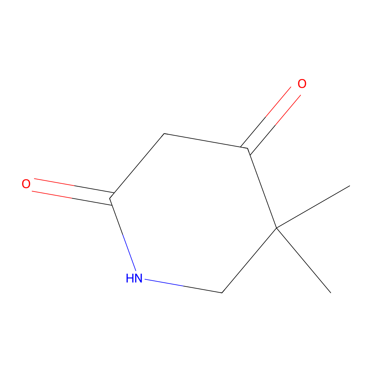 5,5-Dimethylpiperidine-2,4-dione molecular structure, CAS 118263-81-3