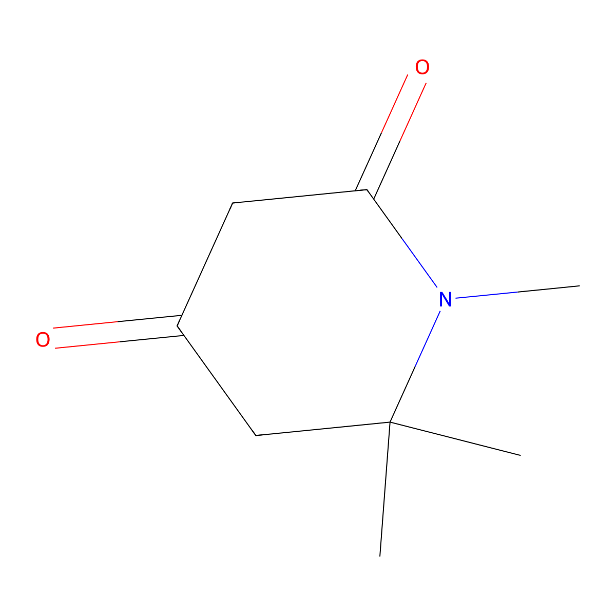 1,6,6-Trimethylpiperidine-2,4-dione molecular structure, CAS 118263-86-8