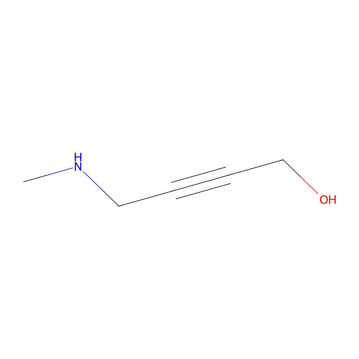 4-(Methylamino)but-2-YN-1-OL molecular structure, CAS 118264-47-4