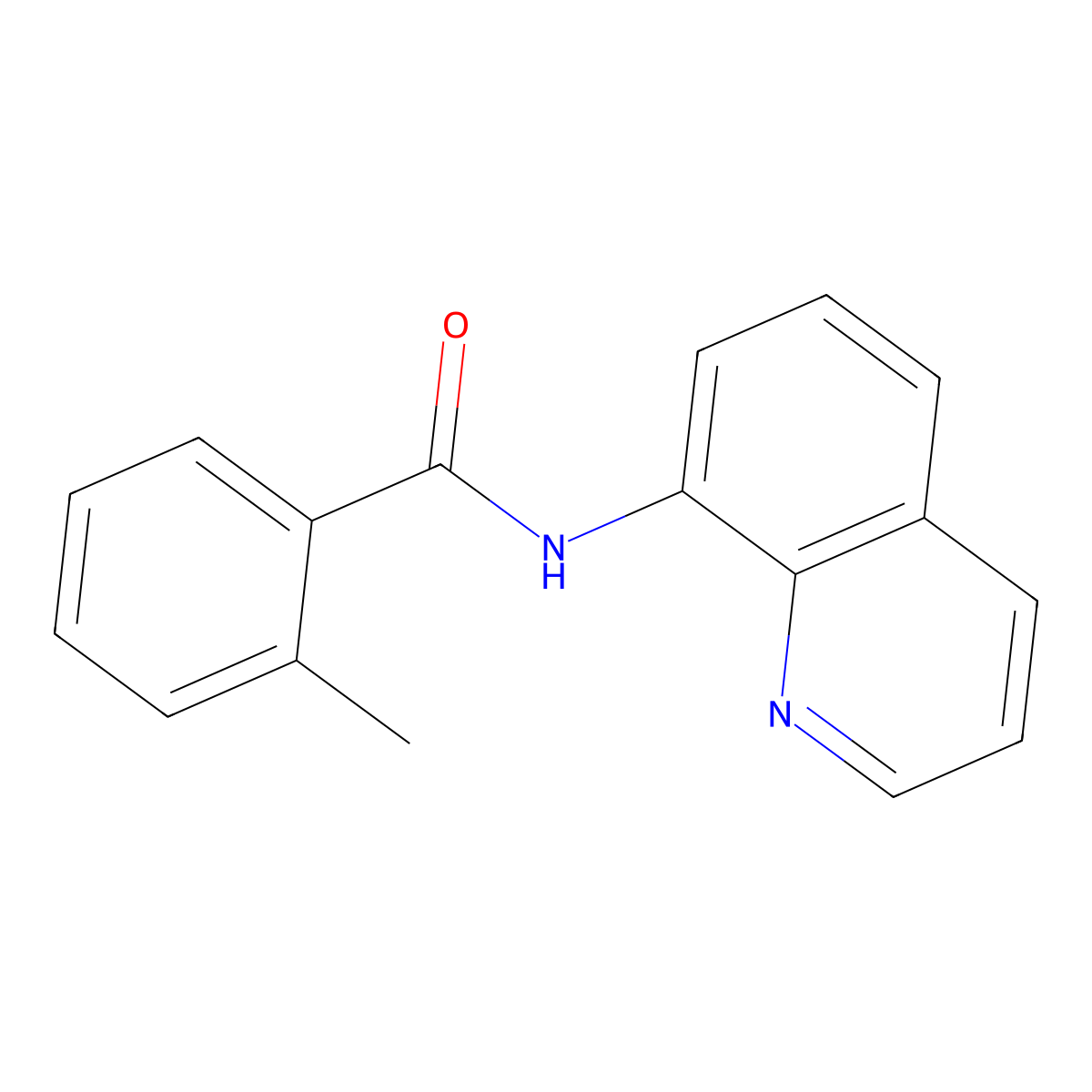 2-methyl-N-(quinolin-8-yl)benzamide molecular structure, CAS 1182669-71-1