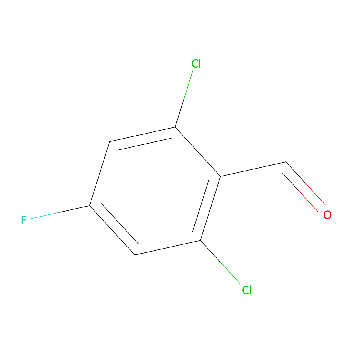 2,6-Dichloro-4-fluorobenzaldehyde molecular structure, CAS 1182709-86-9