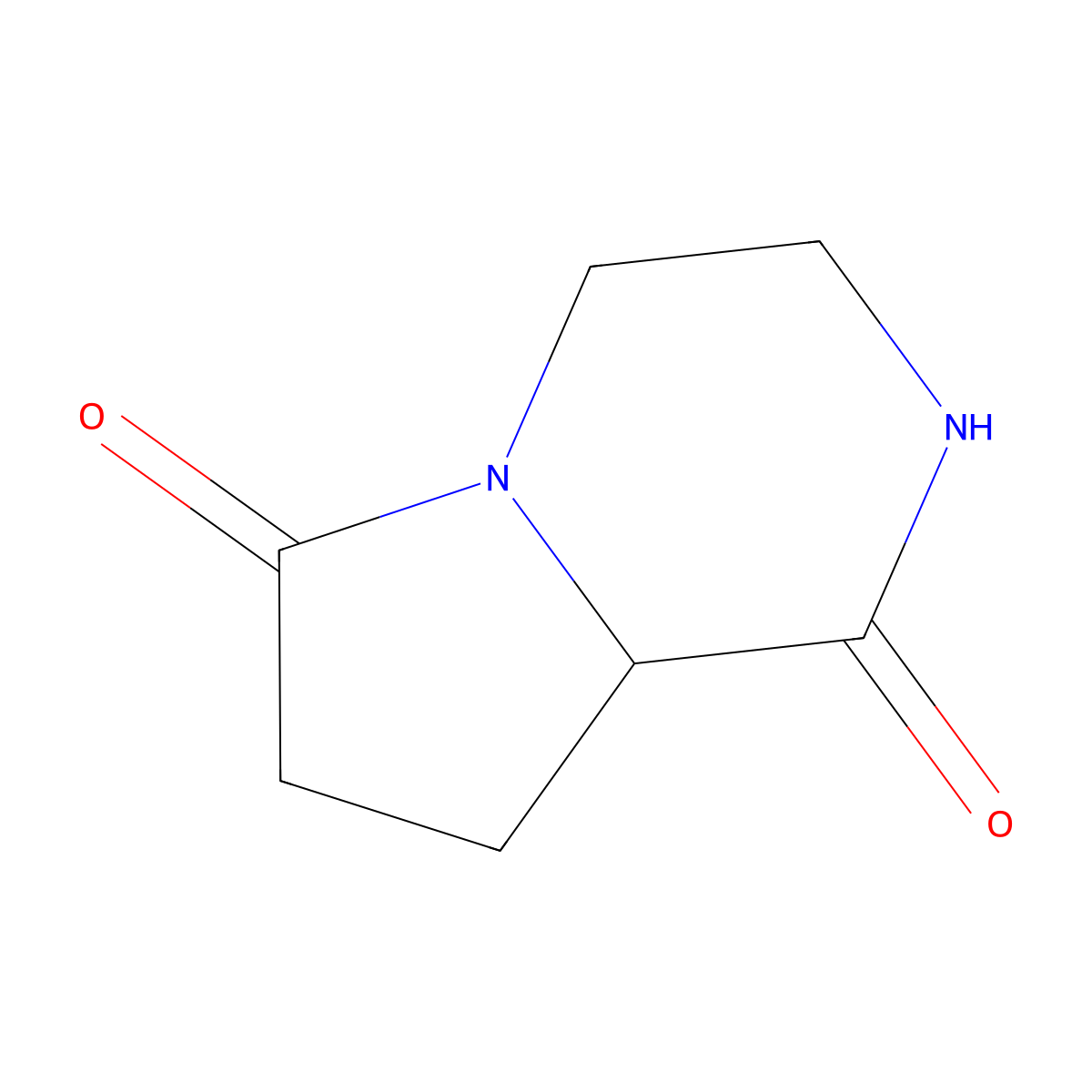 Tetrahydropyrrolo[1,2-a]pyrazine-1,6(2h,7h)-dione molecular structure, CAS 1182733-38-5