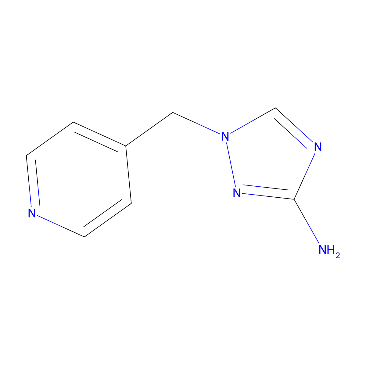 1-(pyridin-4-ylmethyl)-1H-1,2,4-triazol-3-amine molecular structure, CAS 1182736-00-0