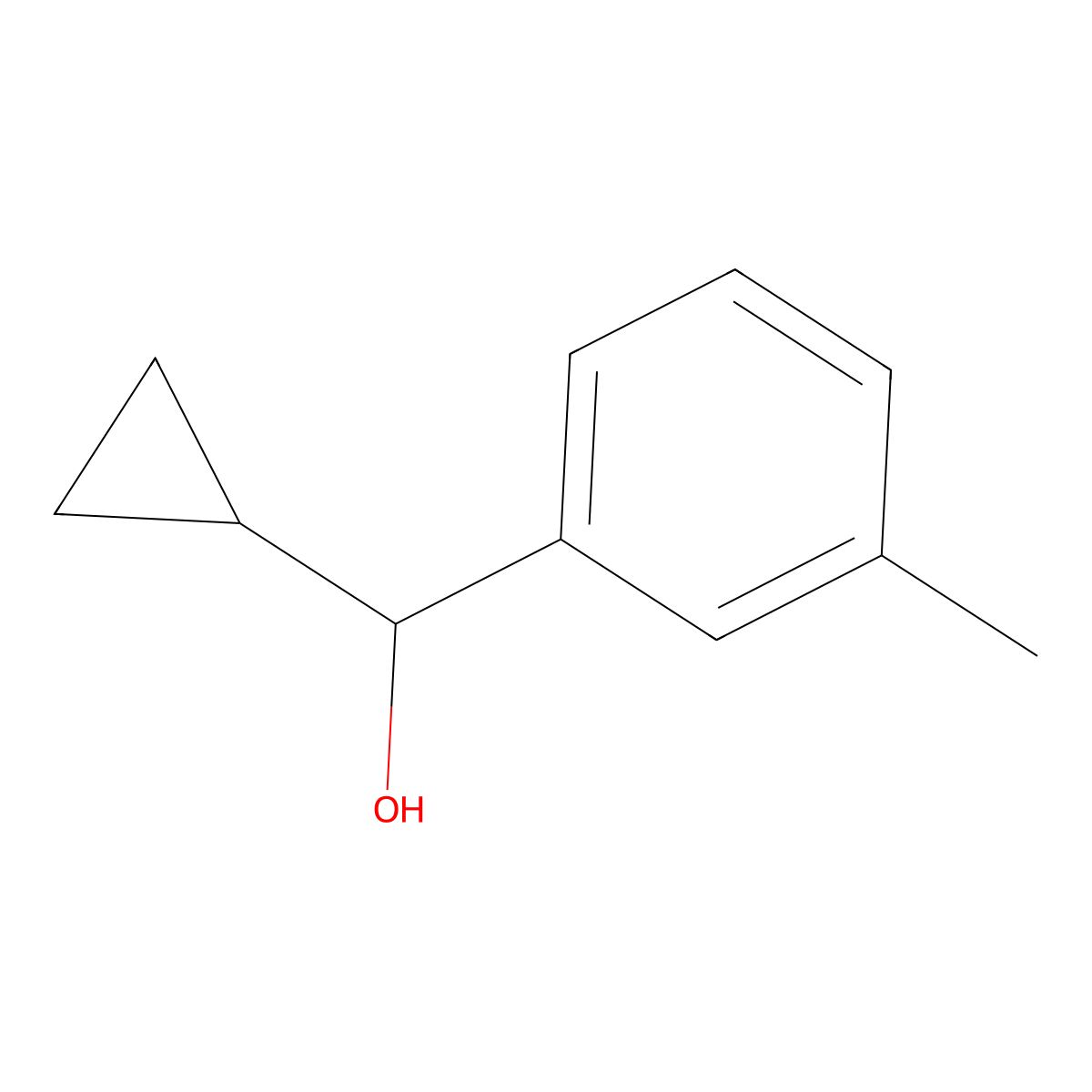 Cyclopropyl(m-tolyl)methanol molecular structure, CAS 1182739-39-4