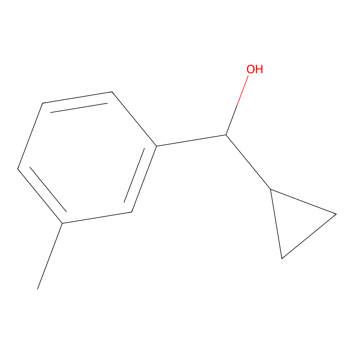 Cyclopropyl(m-tolyl)methanol molecular structure, CAS 1182739-39-4