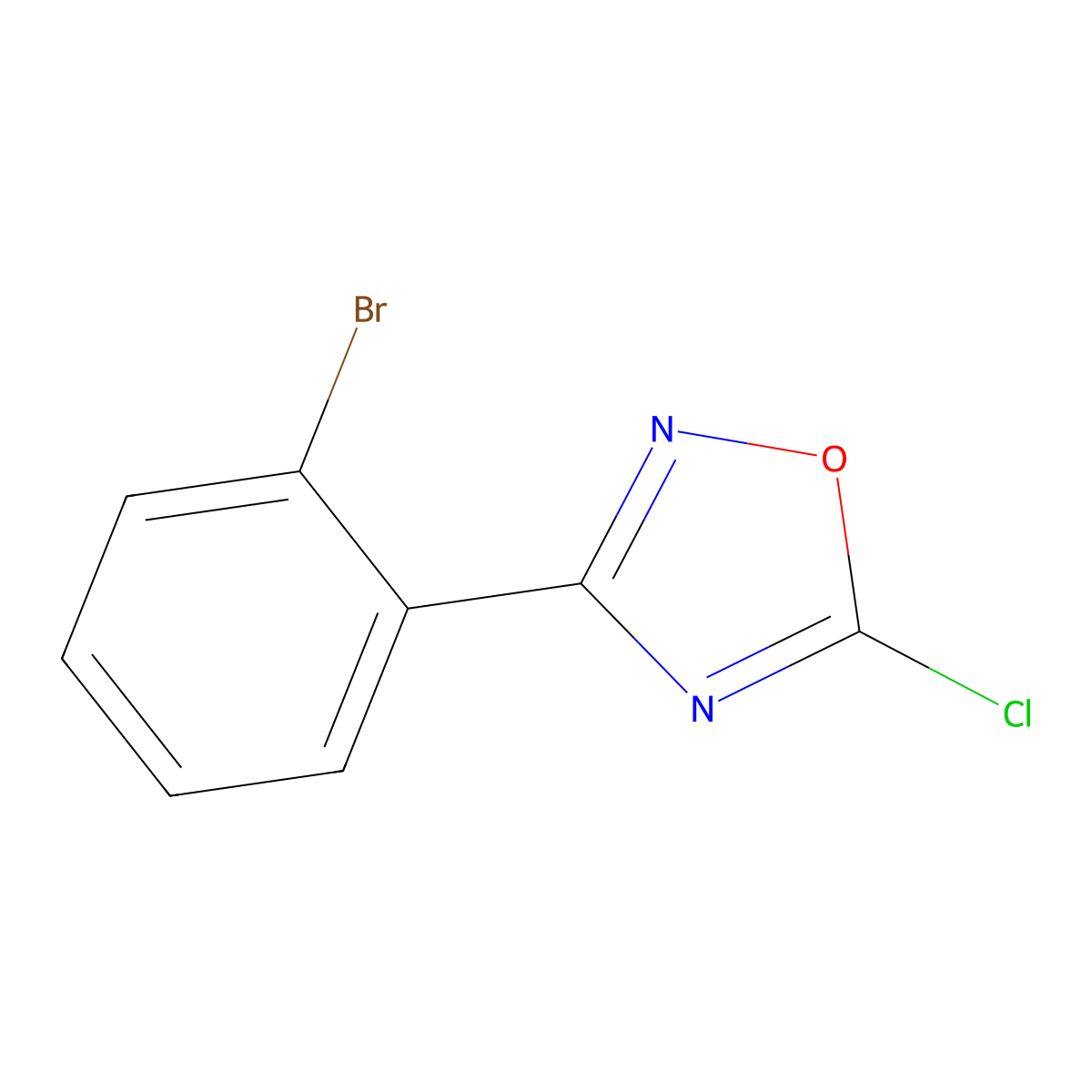 3-(2-Bromophenyl)-5-chloro-1,2,4-oxadiazole molecular structure, CAS 1182748-22-6