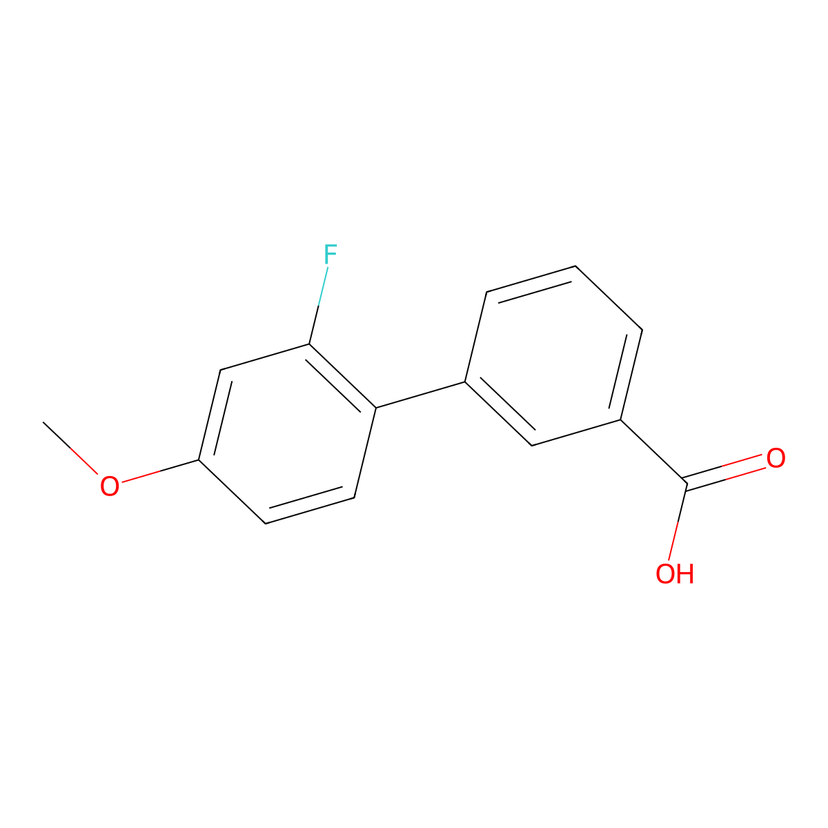 2'-Fluoro-4'-methoxybiphenyl-3-carboxylic acid molecular structure, CAS 1182754-74-0