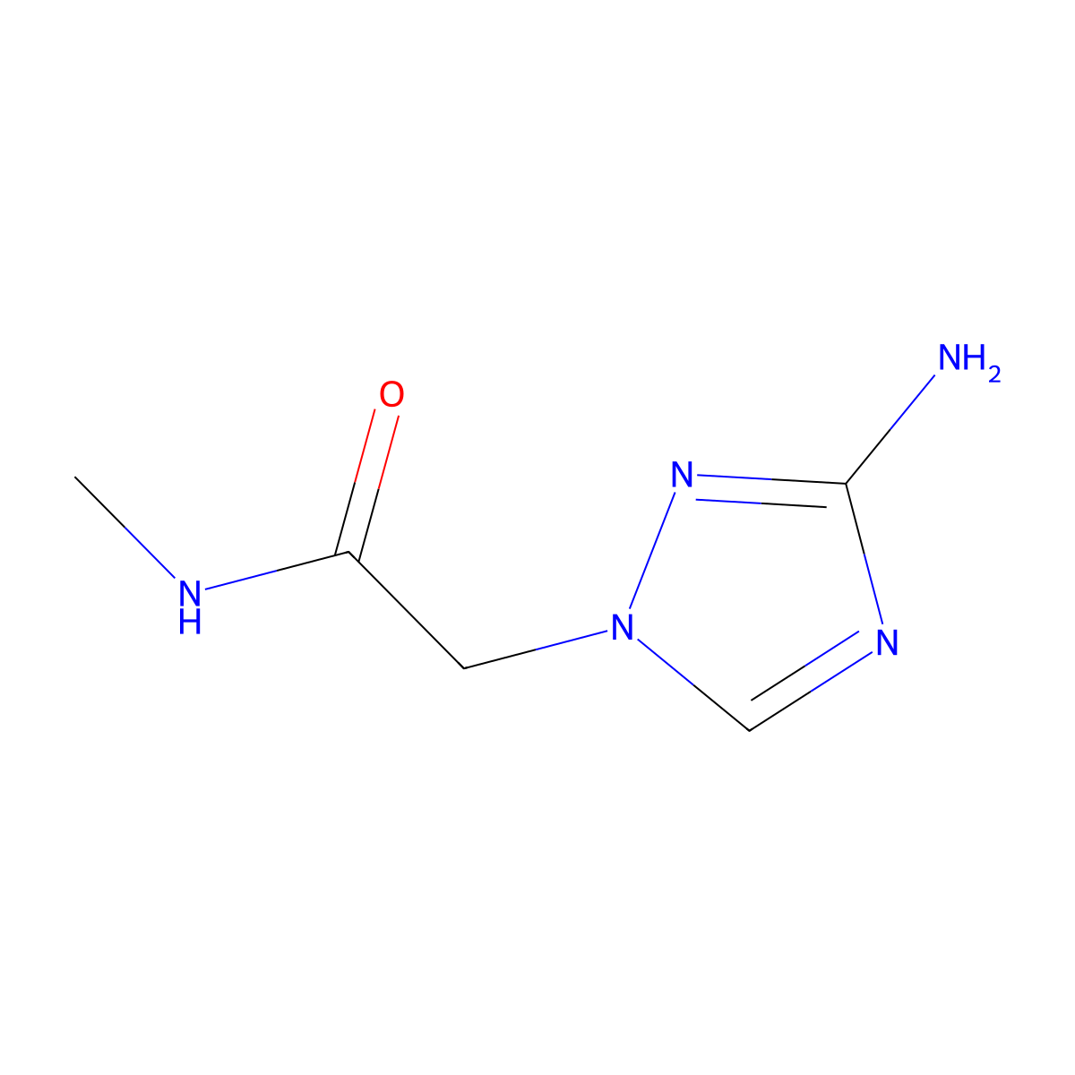 2-(3-amino-1H-1,2,4-triazol-1-yl)-N-methylacetamide molecular structure, CAS 1182757-96-5