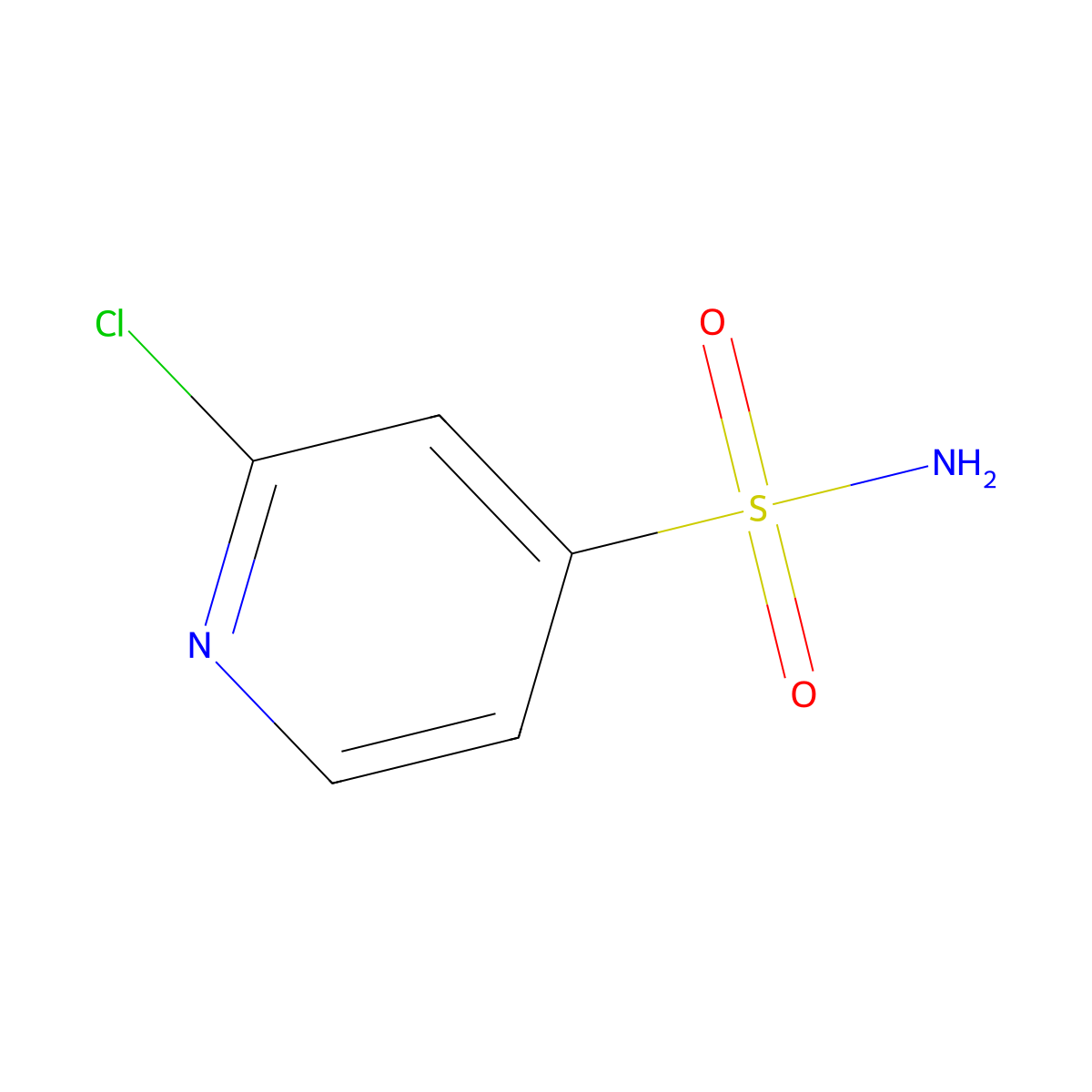 2-Chloropyridine-4-sulfonamide molecular structure, CAS 1182767-38-9