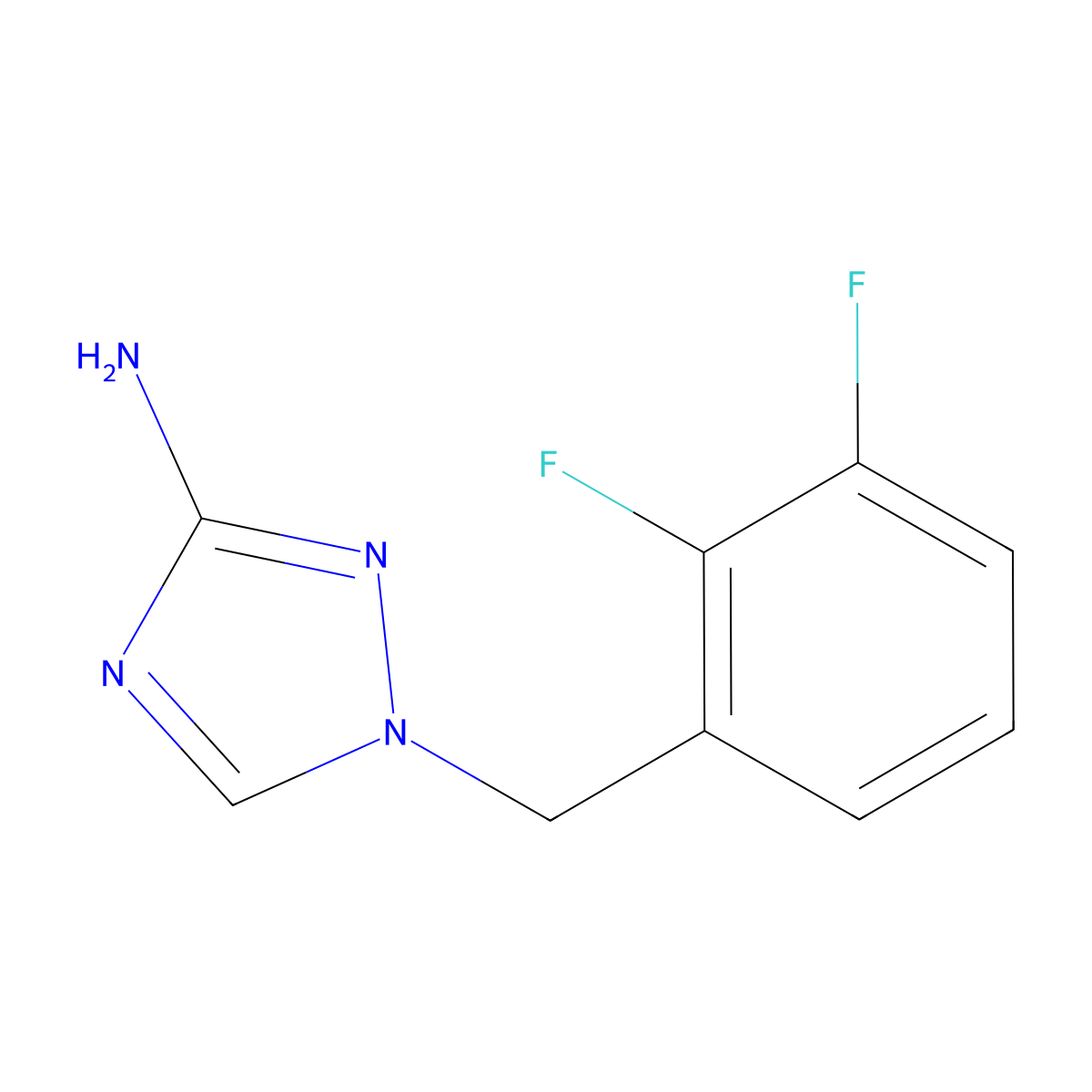 1-(2,3-Difluorobenzyl)-1h-1,2,4-triazol-3-amine molecular structure, CAS 1182777-12-3