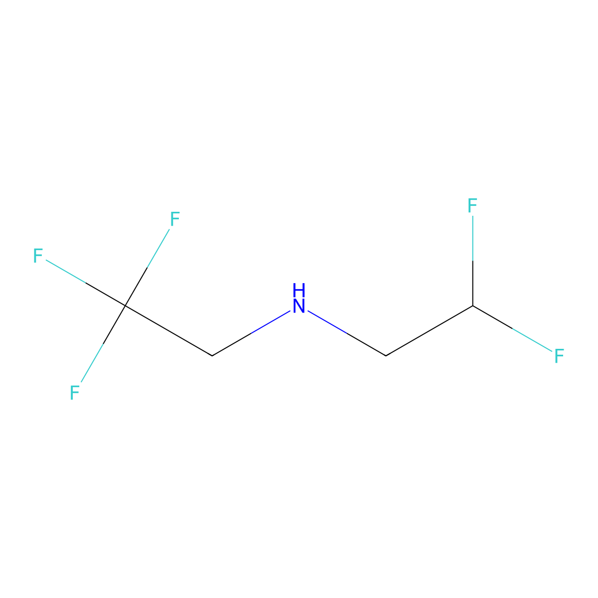 (2,2-Difluoroethyl)(2,2,2-trifluoroethyl)amine molecular structure, CAS 1182778-04-6
