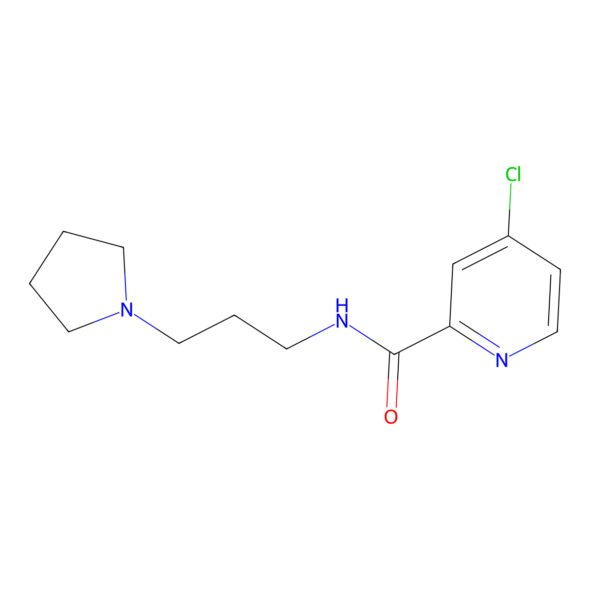 4-Chloro-N-[3-(pyrrolidin-1-yl)propyl]pyridine-2-carboxamide molecular structure, CAS 1182779-62-9