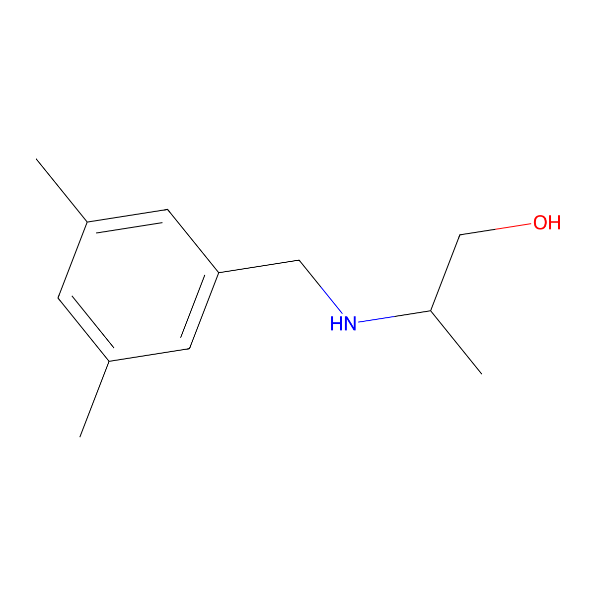 2-{[(3,5-Dimethylphenyl)methyl]amino}propan-1-ol molecular structure, CAS 1182787-65-0