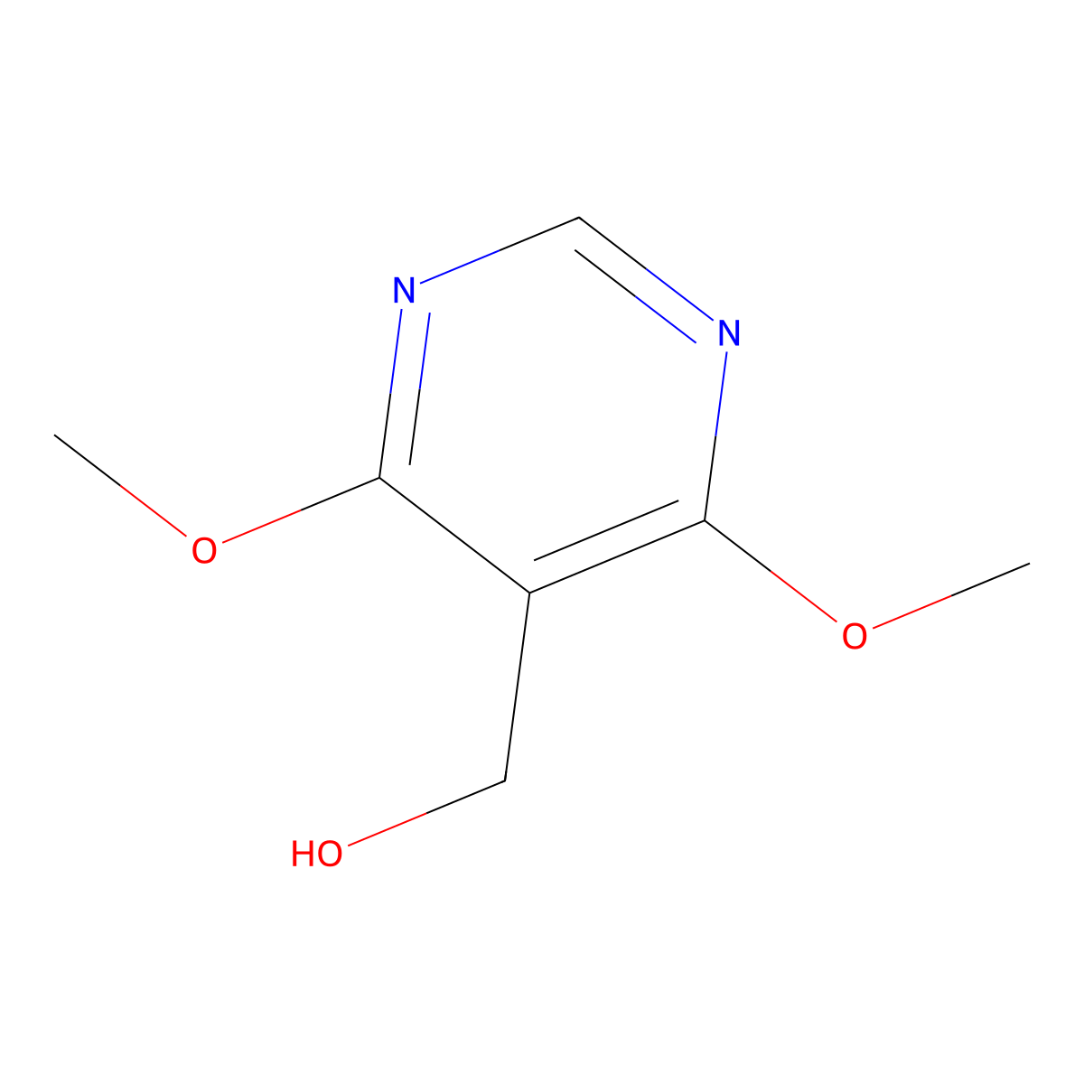 (4,6-Dimethoxypyrimidin-5-yl)methanol molecular structure, CAS 1182792-70-6