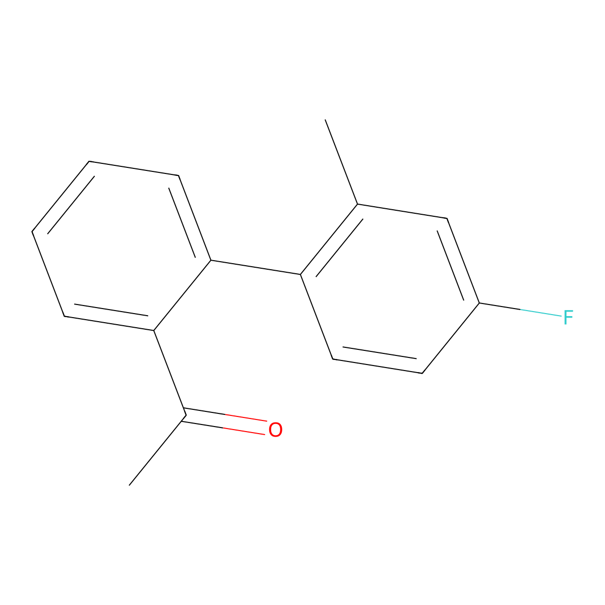 1-(4'-Fluoro-2'-methyl-[1,1'-biphenyl]-2-yl)ethanone molecular structure, CAS 1182793-27-6