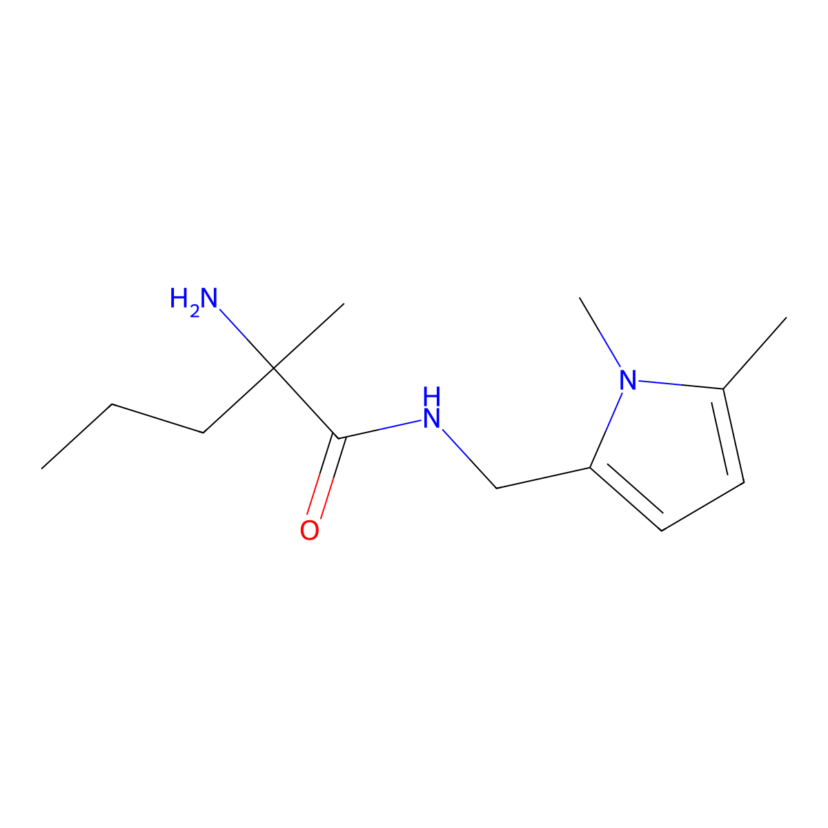 2-amino-N-[(1,5-dimethyl-1H-pyrrol-2-yl)methyl]-2-methylpentanamide molecular structure, CAS 1182797-07-4