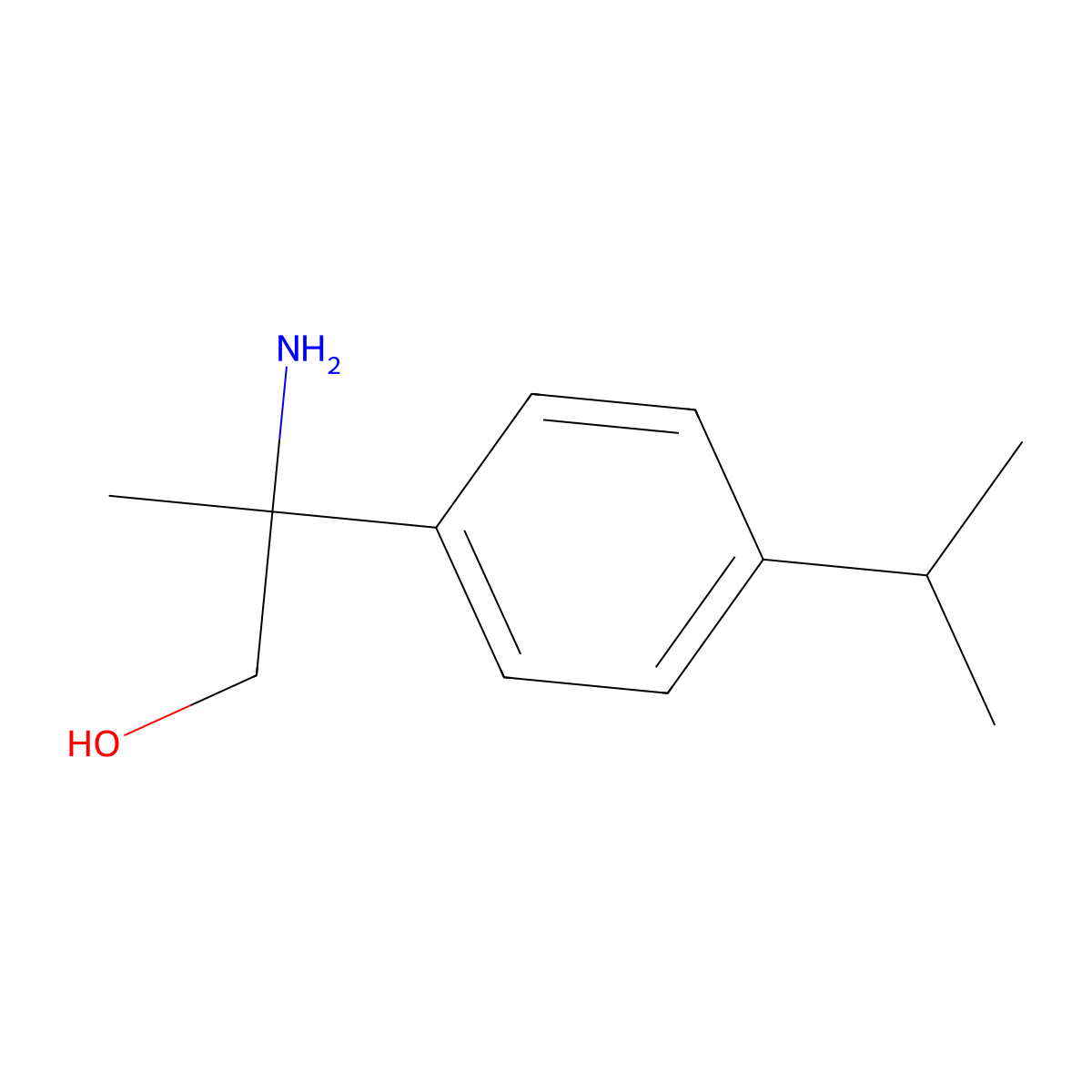 2-Amino-2-(4-isopropylphenyl)propan-1-ol molecular structure, CAS 1182800-40-3