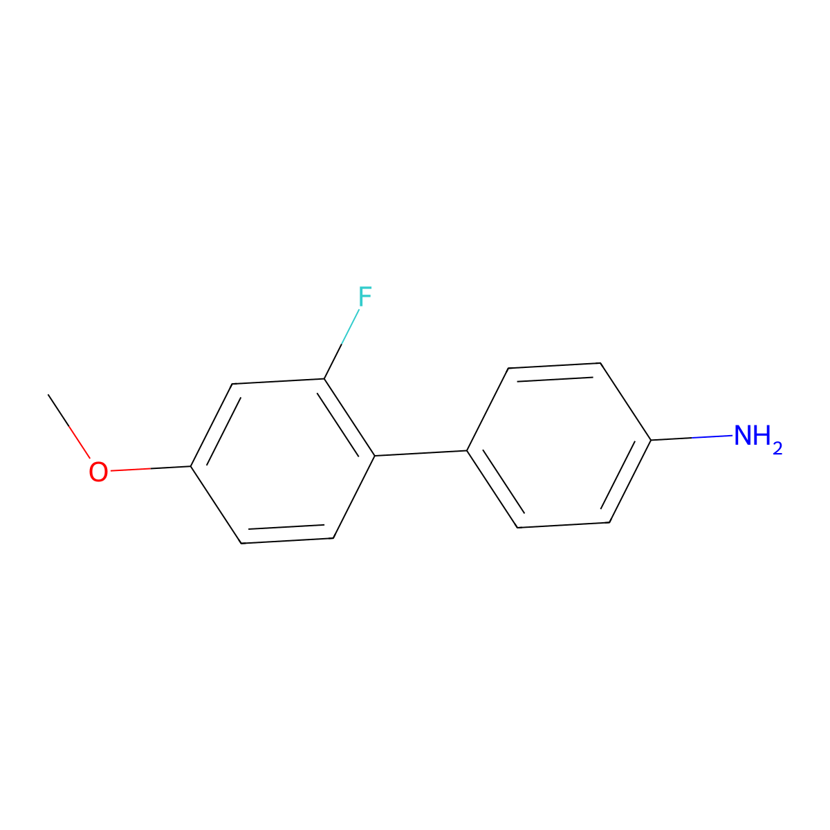 4-(2-Fluoro-4-methoxyphenyl)aniline molecular structure, CAS 1182804-44-9