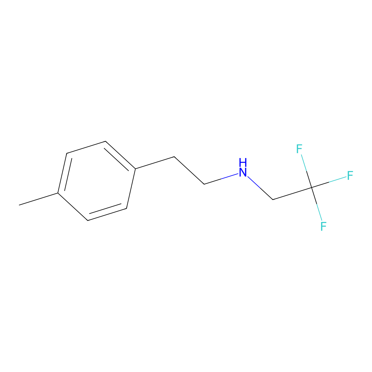 [2-(4-Methylphenyl)ethyl](2,2,2-trifluoroethyl)amine molecular structure, CAS 1182820-75-2