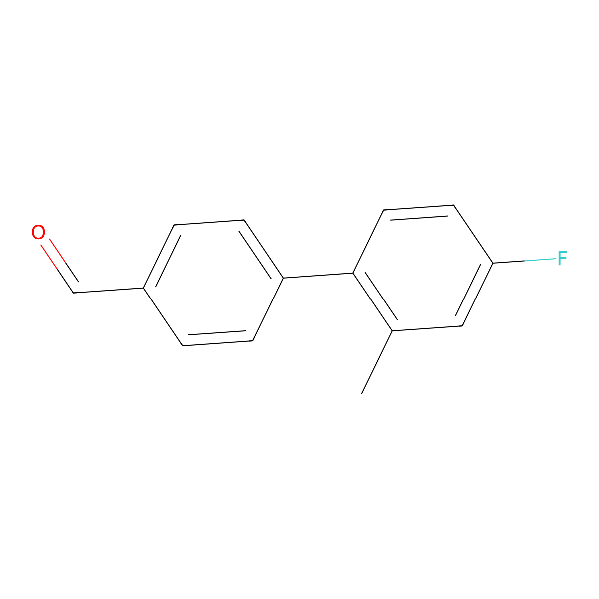 4-(4-Fluoro-2-methylphenyl)benzaldehyde molecular structure, CAS 1182822-71-4