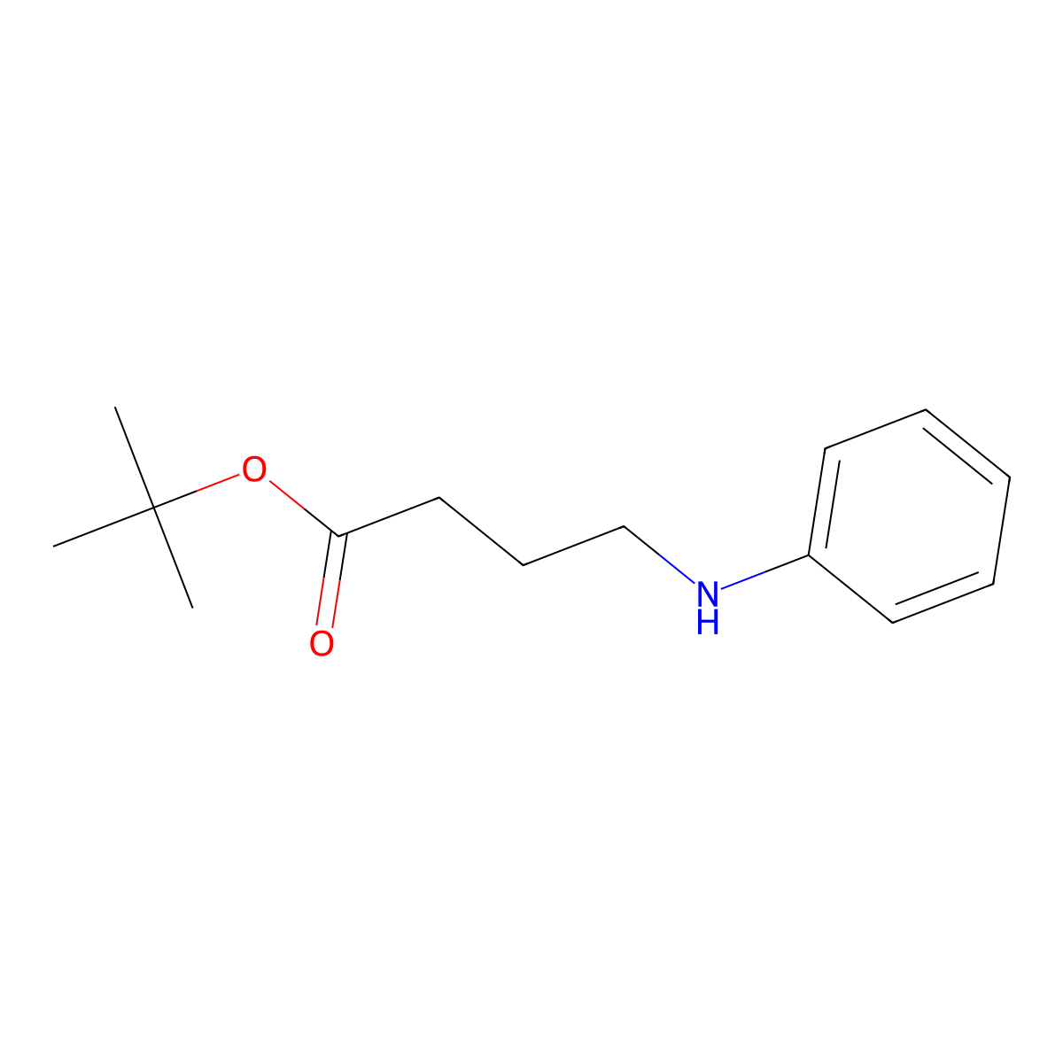 Tert-butyl 4-(phenylamino)butanoate molecular structure, CAS 1182827-51-5