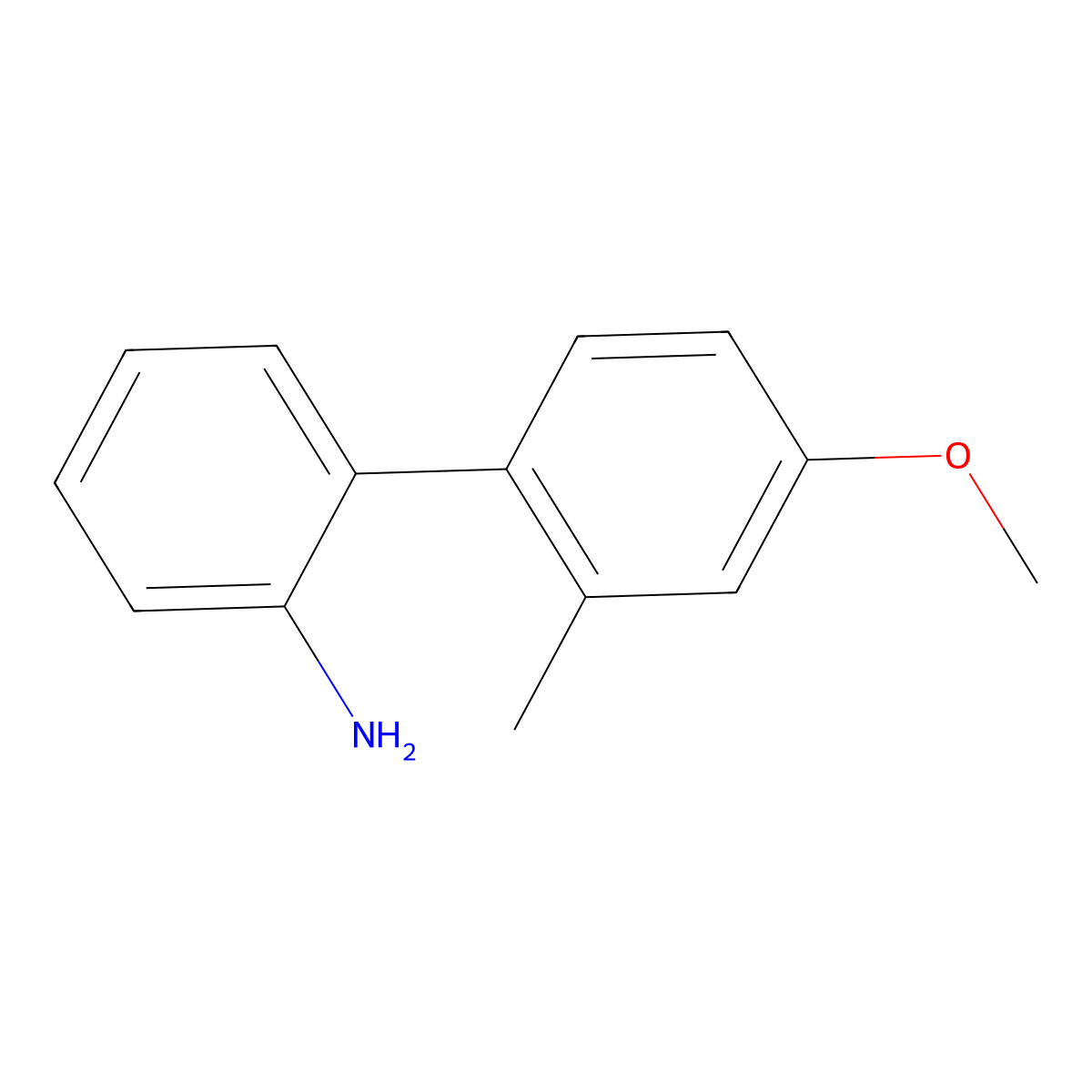 4'-Methoxy-2'-methyl-[1,1'-biphenyl]-2-amine molecular structure, CAS 1182827-85-5
