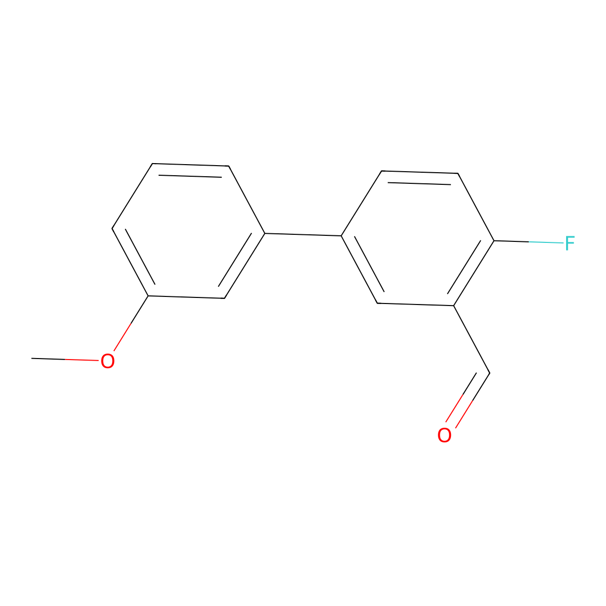4-Fluoro-3'-methoxy[1,1'-biphenyl]-3-carboxaldehyde molecular structure, CAS 1182833-30-2