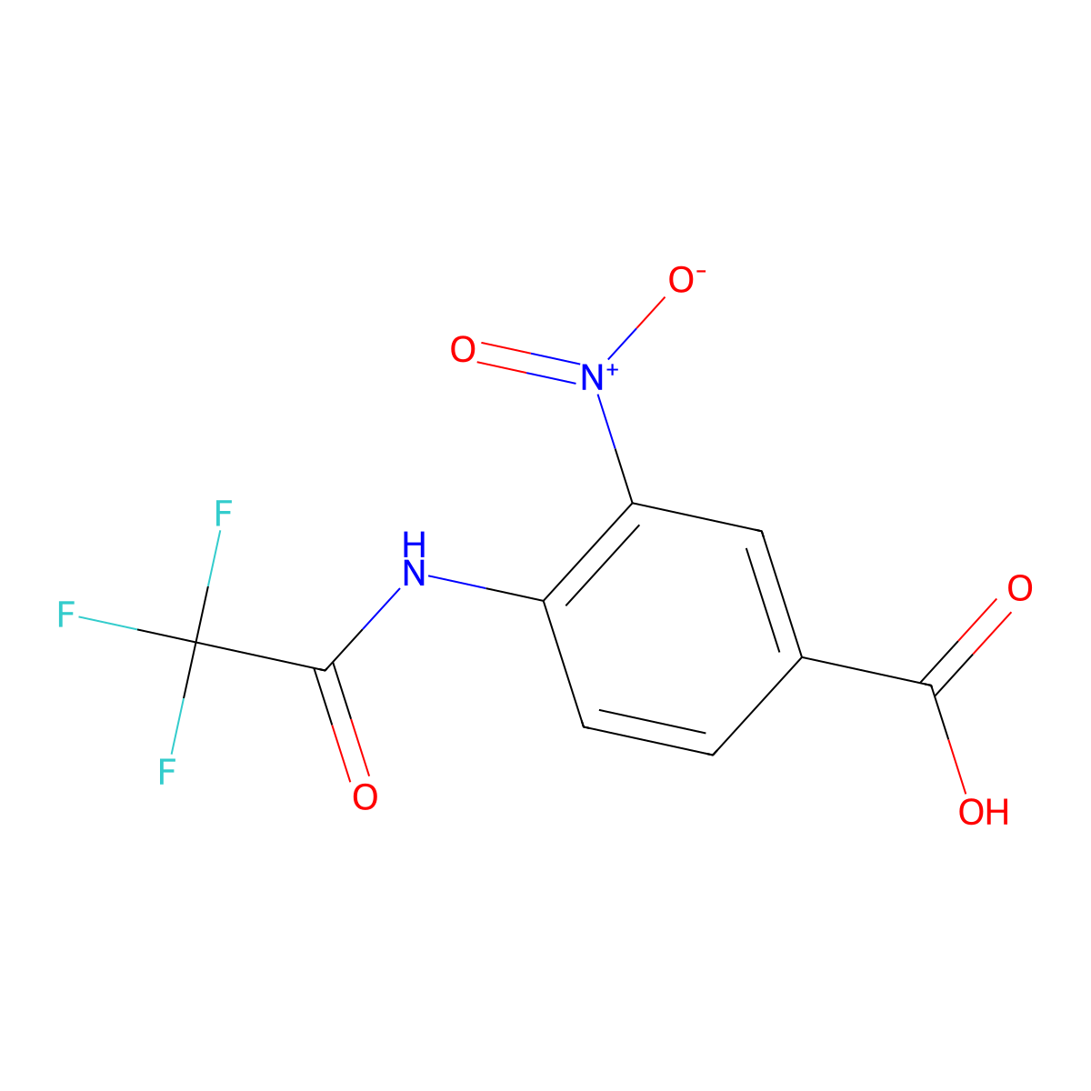 3-Nitro-4-(trifluoroacetamido)benzoic acid molecular structure, CAS 1182836-60-7