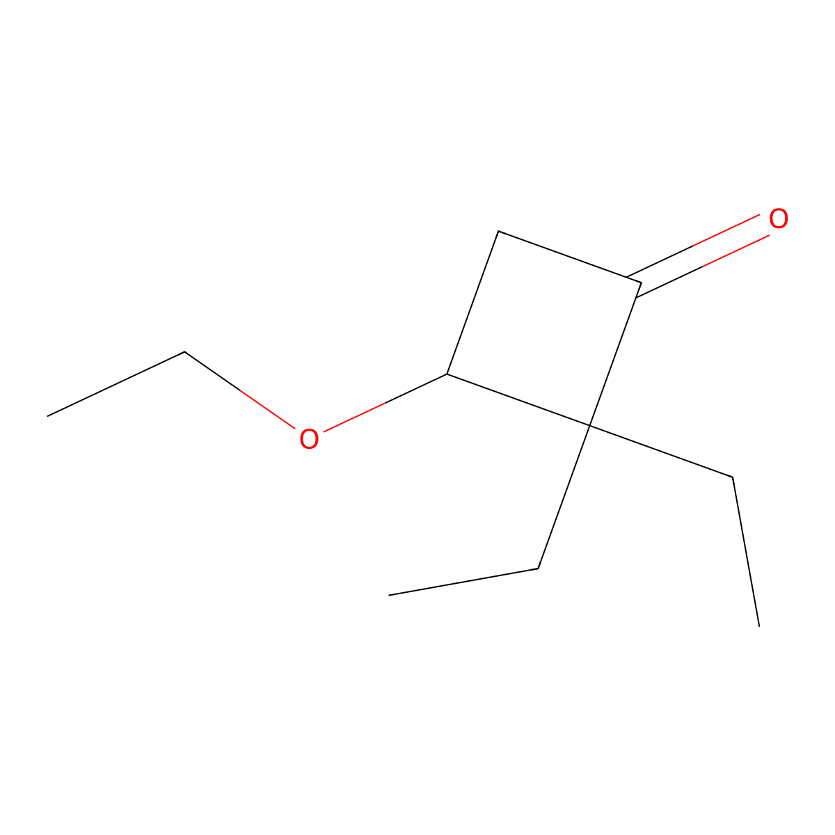 3-Ethoxy-2,2-diethylcyclobutan-1-one molecular structure, CAS 1182842-99-4