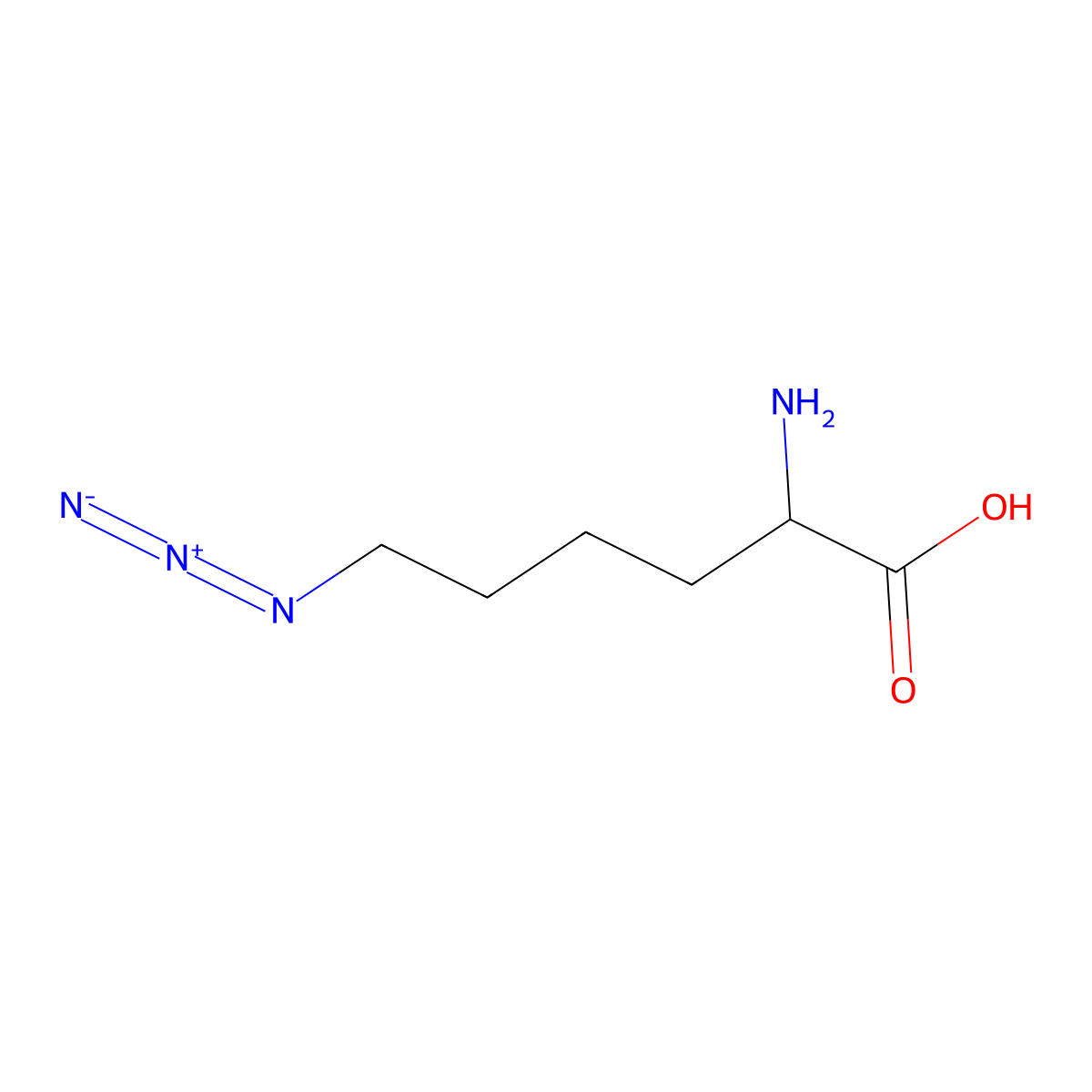 6-Azidonorleucine molecular structure, CAS 1182847-19-3
