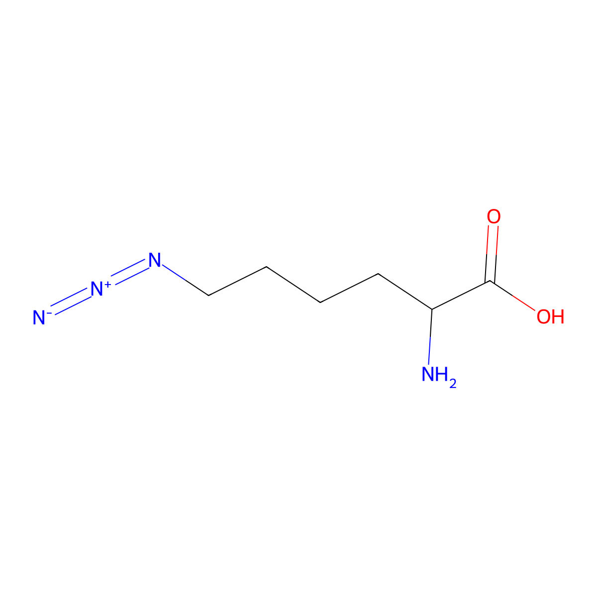 6-Azidonorleucine molecular structure, CAS 1182847-19-3