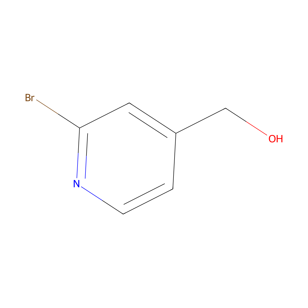 (2-Bromopyridin-4-yl)methanol molecular structure, CAS 118289-16-0