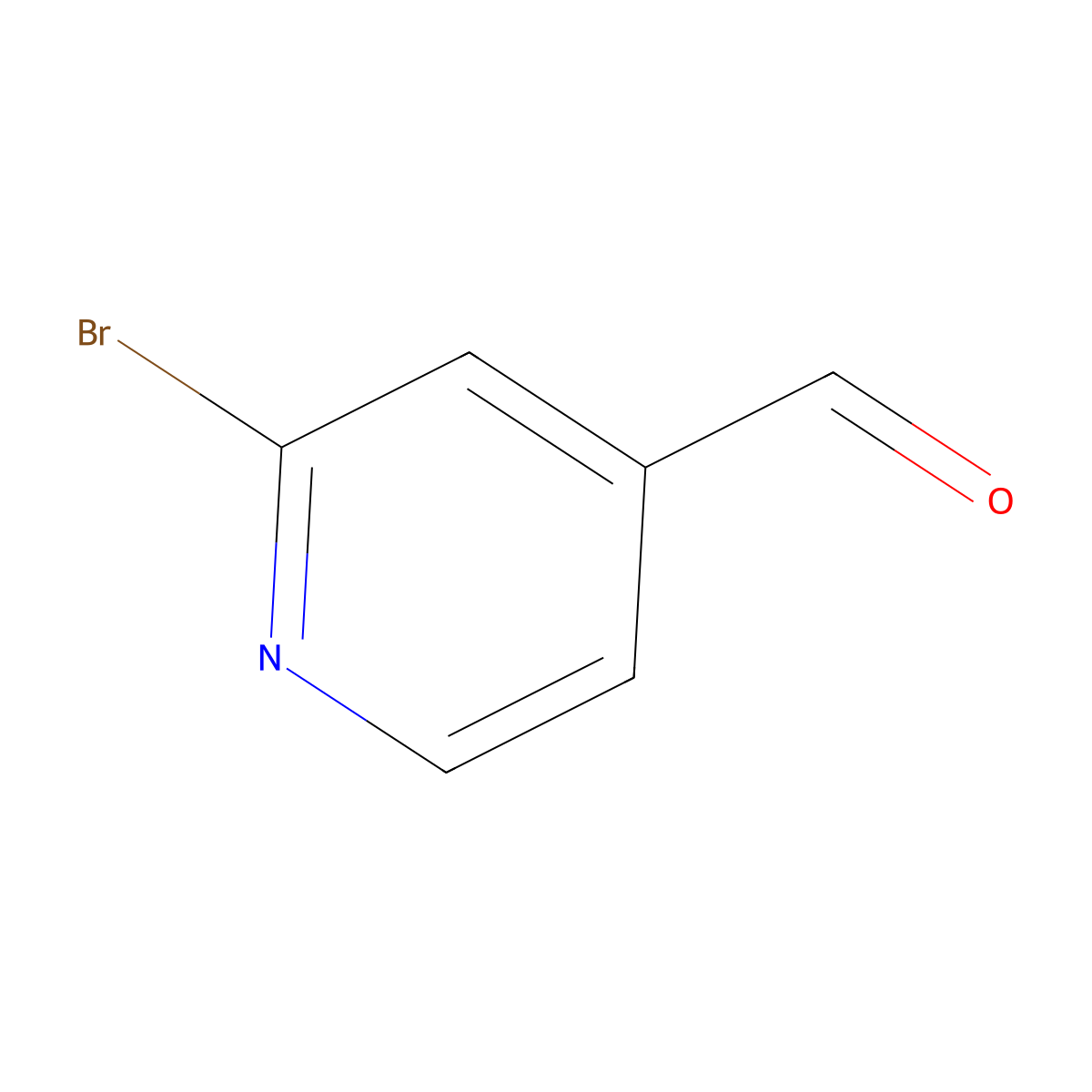 2-Bromo-4-pyridinecarboxaldehyde molecular structure, CAS 118289-17-1